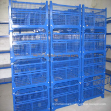 Welded Mesh Cages Mesh Wire Foldable Folding Metal Stacking Container Pallet Cages
